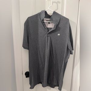 Set of 2 men’s XL Banana Republic polos - gray and blue; barely worn